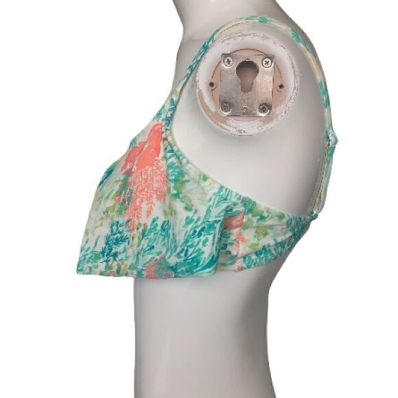 Old Navy size medium ruffled overlay swim top - Picture 2 of 6